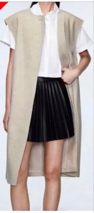 zara 롱 소프트 베스트 xs