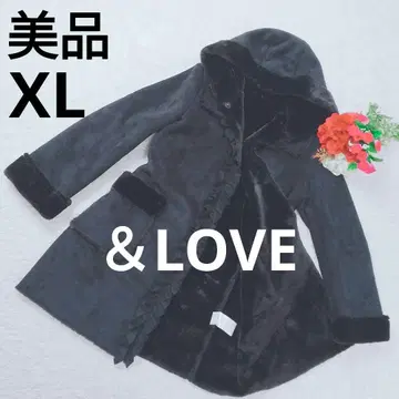 [ 새상품급 ] 앤드러브 페미닌 프릴 페이크 무스탕 코트