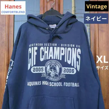 상태 좋음 [ Hanes ] 헤인즈/빈티지/풀오버 후드티/와이드/XL