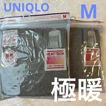 M UNIQLO 울트라 웜 히트텍 심리스 리브 터틀넥 T