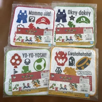 슈퍼 마리오 제일복권 E상 타월 4개