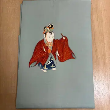 나고야 오비 시오제 기모노 화복 동 당자 인형 쇼와 순수 실크