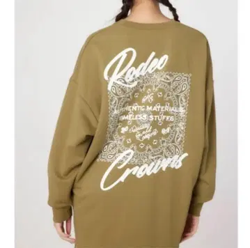 새상품 로데오 Rodeo 카키 오버 사이즈 트레이닝복 루즈핏 원피스