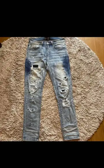 9teen8ight 데미지 데님 팬츠