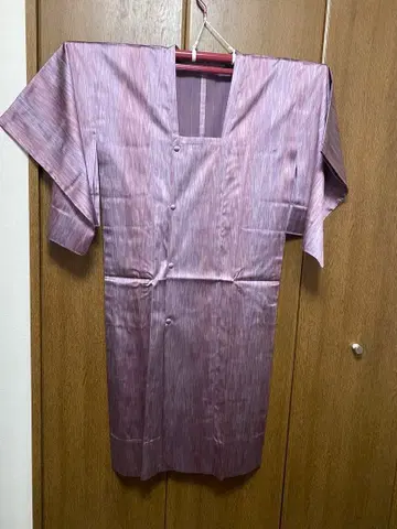 기모노 우비 보라색 스트라이프