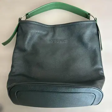 브랜드 힌쿠눙크 다크 그린 가죽 숄더백