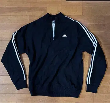 adidas 집업 스웨터 M 블랙