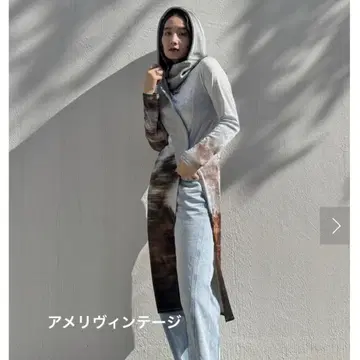 택 포함 새상품 아메리빈티지 UND SWEAT TIE HOOD