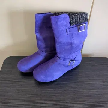 여성용 부츠 보라색 25cm