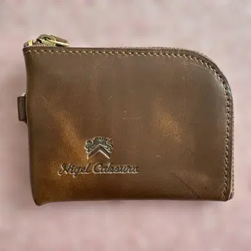 Nigel Cabourn 가죽 코인 케이스 브라운