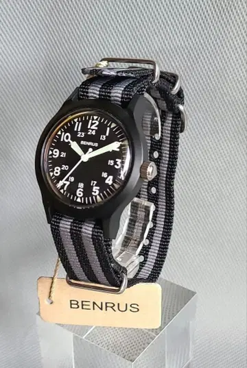 BENRUS 시계 벨트 스트라이프