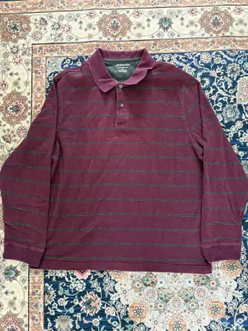 세인트 존스 베이 피케 셔츠 긴팔 구제 의류 L