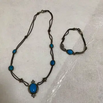 터콰이즈 터키석 실버 목걸이 팔찌