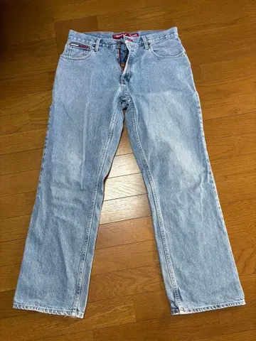 90s TOMMY JEANS 라이트 블루 스트레이트 데님