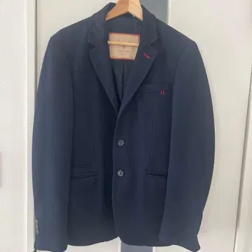 네이비 싱글 브레스 자켓