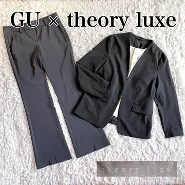 컨디션 최상 지유 띠어리 럭스 세트 코디 셋업 노카라 XL