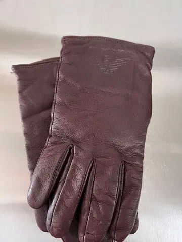 Giorgio Armani 다크 브라운 가죽 장갑 gloves