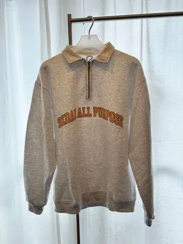 SEDAN ALL PURPOSE 하프 지퍼 맨투맨 M