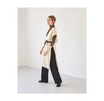 [택 포함 새상품] TODAYFUL 투데이풀 키 넥 베스트 판초