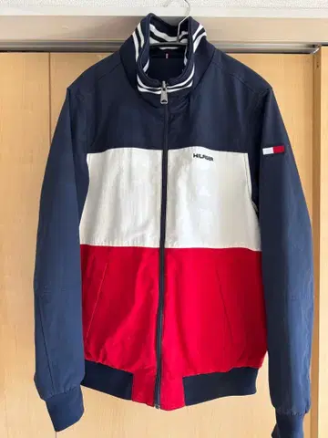 HILFIGER 나일론 자켓 네이비/화이트/레드