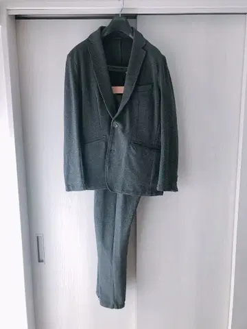 [ 나노 유니버스 ] 멜란지 그레이 캐주얼 셋업 수트