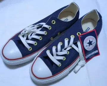 [ 하자품 ] 컨버스 25cm 로우컷 스니커즈 미사용품 네이비