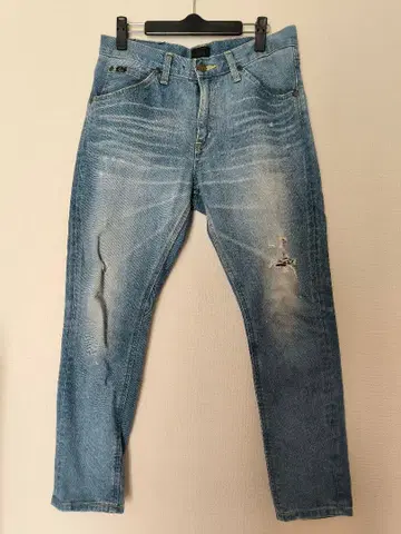 나노 유니버스 x Lee 크롭 팬츠 데님