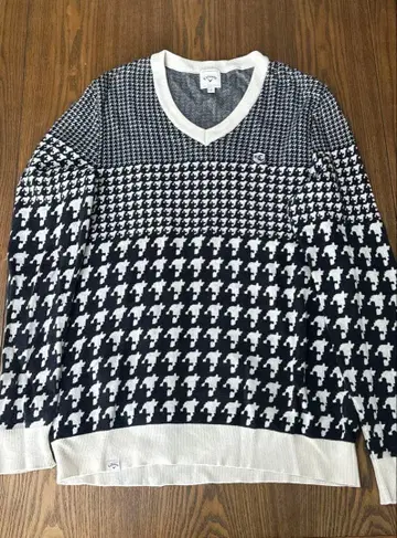 Callaway 하운드 투스 스웨터 L 사이즈