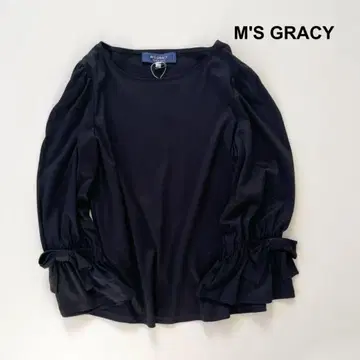 24 모델*택 포함 새상품*엠즈 그레이시 40 소매 리본 티셔츠
