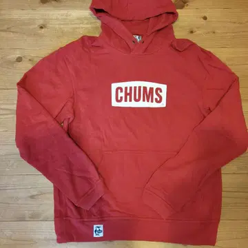 CHUMS 레드 후드티 L 사이즈