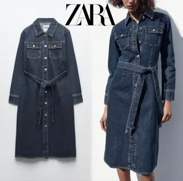 [ 새상품급 ] ZARA 데님 원피스 M 사이즈