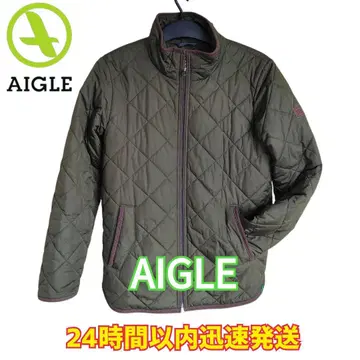 [ 가격 인하 ] AIGLE 올리브 그린 퀼팅 자켓 남성용 M