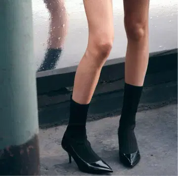 [ 미사용 ] ZARA 삭스 펌프스 약 24cm