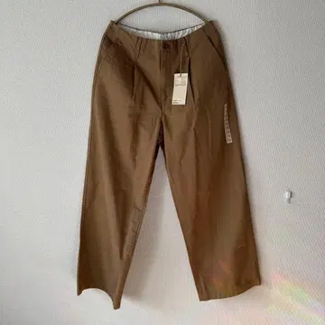 턱 와이드 팬츠 L 긴 길이