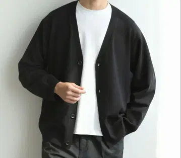 미사용 새상품 기능성 실크 혼방 컴포트 베이직 니트 버튼 가디건 긴팔