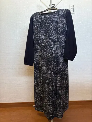 TRANS WORK 긴팔 무릎 기장 원피스 38