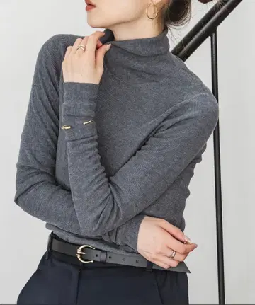 [ noble ] 파인 게이지 리브 터틀 차콜 그레이