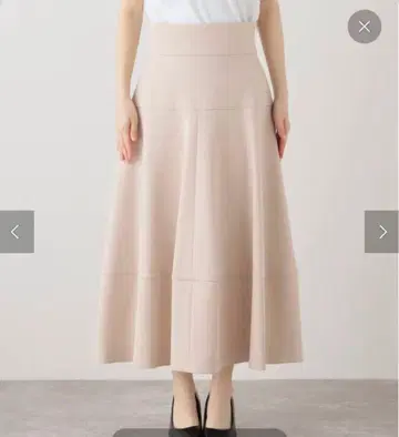 이에나 베이지 플레어 스커트 사이즈 36