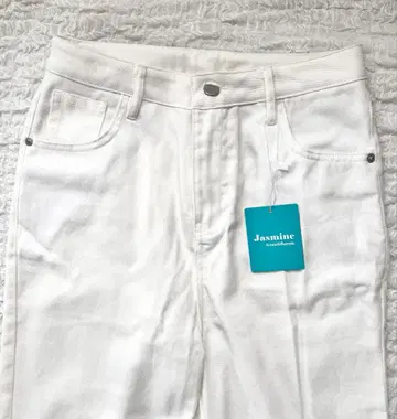 Jasmine 화이트 스트레이트 데님