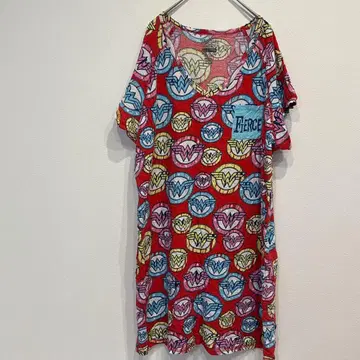 새상품급 원더우먼 아메리칸 코믹스 컬러풀 T셔츠