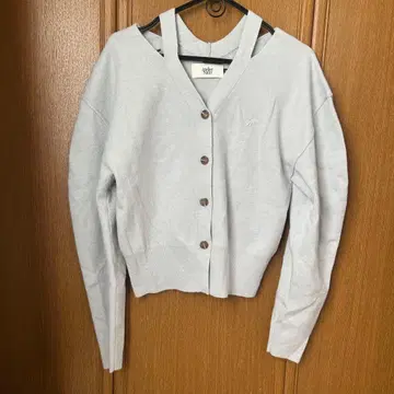 아틀리에 나인 라인 민트 가디건