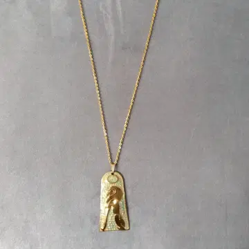 사자 조각 골드 펜던트 목걸이