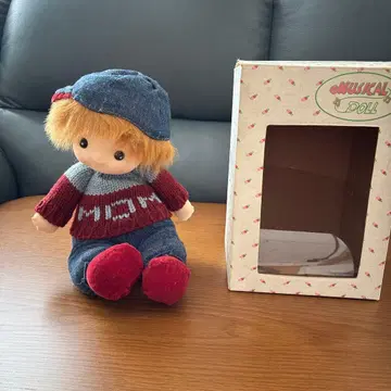 쇼와 레트로 오르골 부착 인형 모자 포함