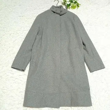 어반 리서치/울 코트/프리/그레이/노카라