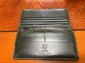 GANZO 다크 그린 브라이들 가죽 장지갑