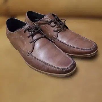 스테파노 로시 브라운 가죽 신발 끈 포함