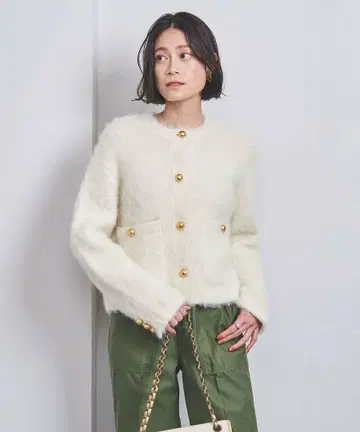 [ UNITED ARROWS ] 샤기 자켓 가디건