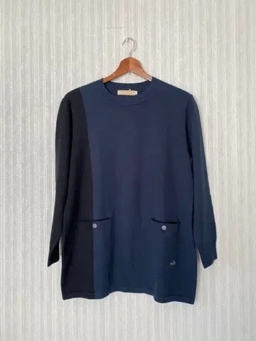 크로커다일 튜닉 면 울 혼방 M 사이즈