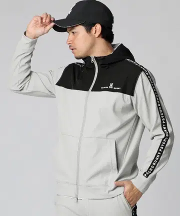 [ 미사용 ] Psycho Bunny 풀 집업 후드티와 팬츠 셋업