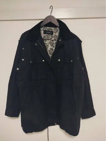 지나시스 하운팅 자켓 베스트 레오파드 JEANASIS